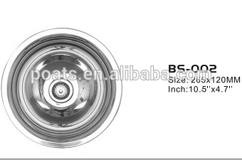 vessel sink, BS-003, Size: 432X305X120MM, Inch: 17"x12"x4.7" , Without parts included.