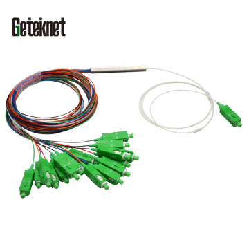 GETEKnet Mini ABS Box LGX Rack Mount 1x64 PLC Fiber Optic Splitter with SC Connectors