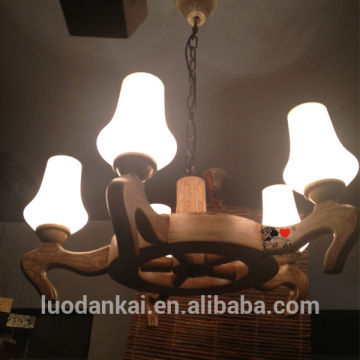 Cafe chandelier newest modern design colored glass pendant lamp