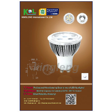 HIGHEST COST PERFORMANCE LED GU10 LAMP PHILIPS CHIPS 500LM(WW) CE&RoHS