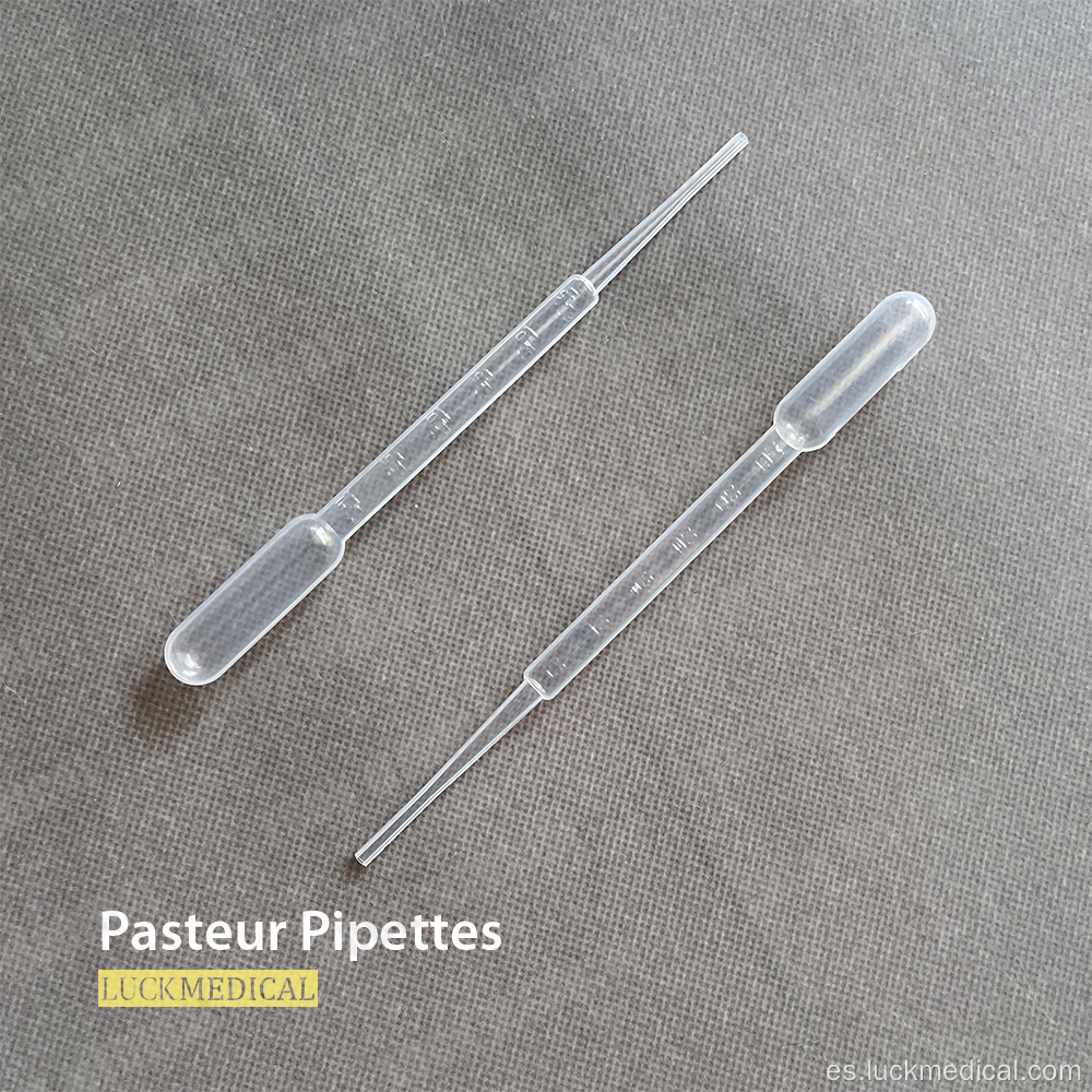 Pipetas Pasteur con bombilla 1 ml 3 ml 5 ml, etc.