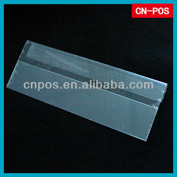 plastic supermarket shelf talker for hanging show