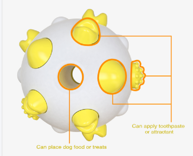 Dog Ball Toothbrush Details 3