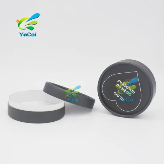 OEM & ODM 100% recycled black large cardboard round box packaging