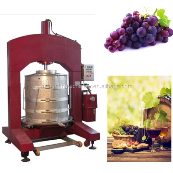Hydraulic Grape Press Machine: Processing Equipment for Grape Crushing and Juicing