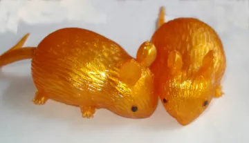 Gold Color Splat Mouse