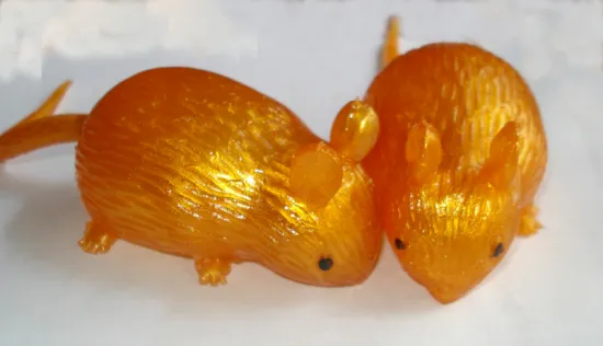 Gold Color Splat Mouse