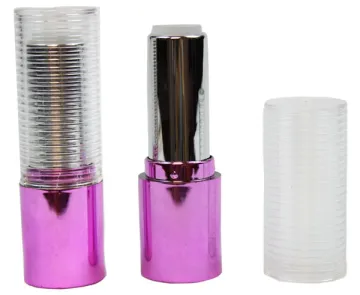 Plastic round shaped lipstick tubes cosmetics packing