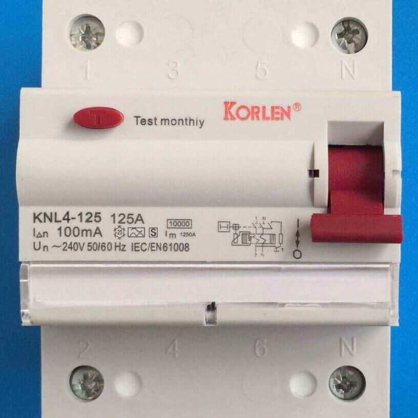 100A 240V Residual Current Circuit Breaker