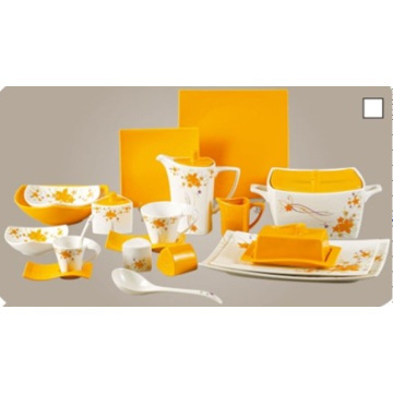 69PC COLOR MIXING DINNER SET WITH DECAL