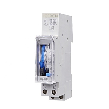 16amp 220-250VAC Automatic Reset Analog Timer Switch TS-GM1: 24 Hour, 15 Minute Mechanical On/Off Control for Electrical Systems