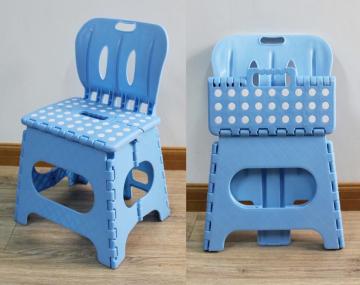 GIBBON Portable Home Outdoor Kids Plastic Folding Travel Stool for Family