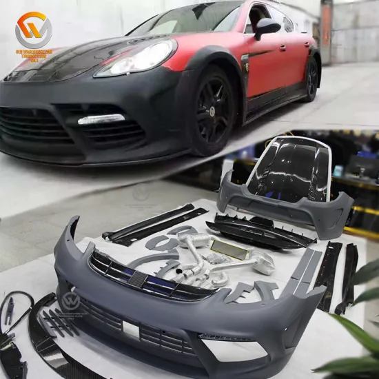MS Style Carbon Fiber Body Kit Set for Panamera 970 Glass Fiber Front Rear Bumper 2009-2013