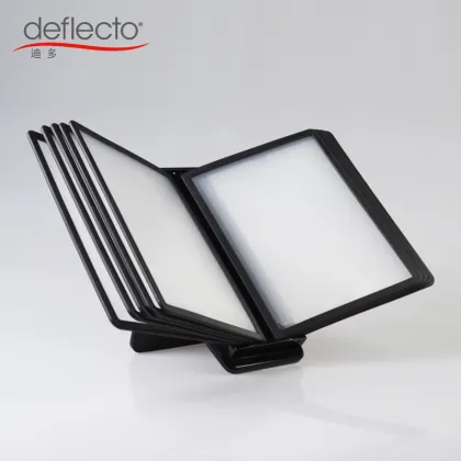 menu holder/menu stand/menu book with 10 flips black