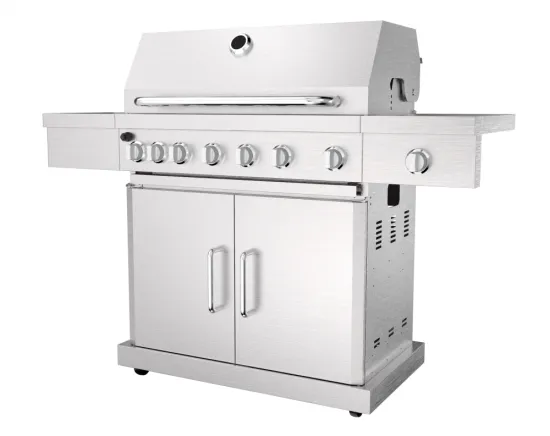 Six Burner Grill with Infrared Rear Burner
