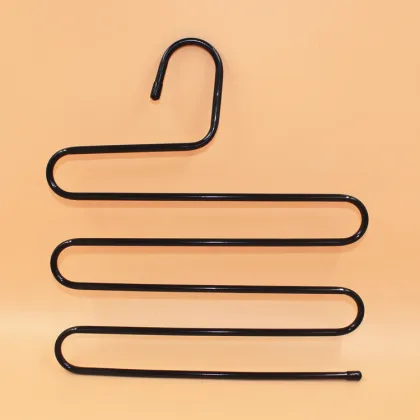 N295 S type wholesale space saving metal trouser hangers rack