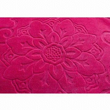 100% Polyester flannel fleece blanket, suitable for airline disposable or household using