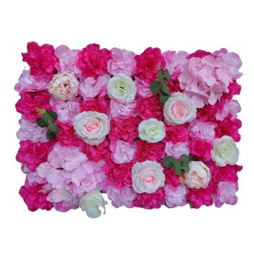 Linwoo Wholesale White Pink Flower Wall Backdrop para decoración de la boda