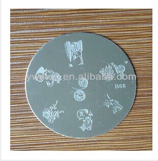 NM-2P(round) nail art stamping plates Mixed Designs Set Kit