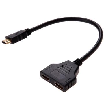 Wholesale 1080P HDMI 1 in 2 out Splitter Cable Adapter Converter for HDTV