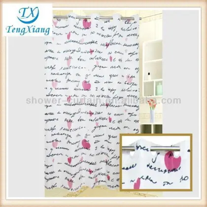 eco-friendly ed hardy elegant fabric shower curtains