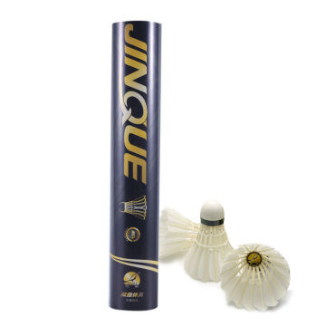 Professional Custom Logo Shuttlecocks with Goose Feather for International Badminton Tournaments