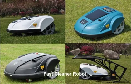 Smartphone App Control Robot Grass Mower/programmable grass trimmers Automatic recharged, LCD Touch Display