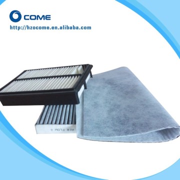 air filter hepa filter non-woven activated carbon cabin filter media