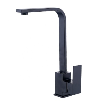 Brushed Nickel Black Kitchen Faucet Stainless Steel