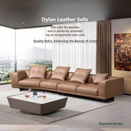 Divano in pelle Premium per uso residenziale e alberghiero