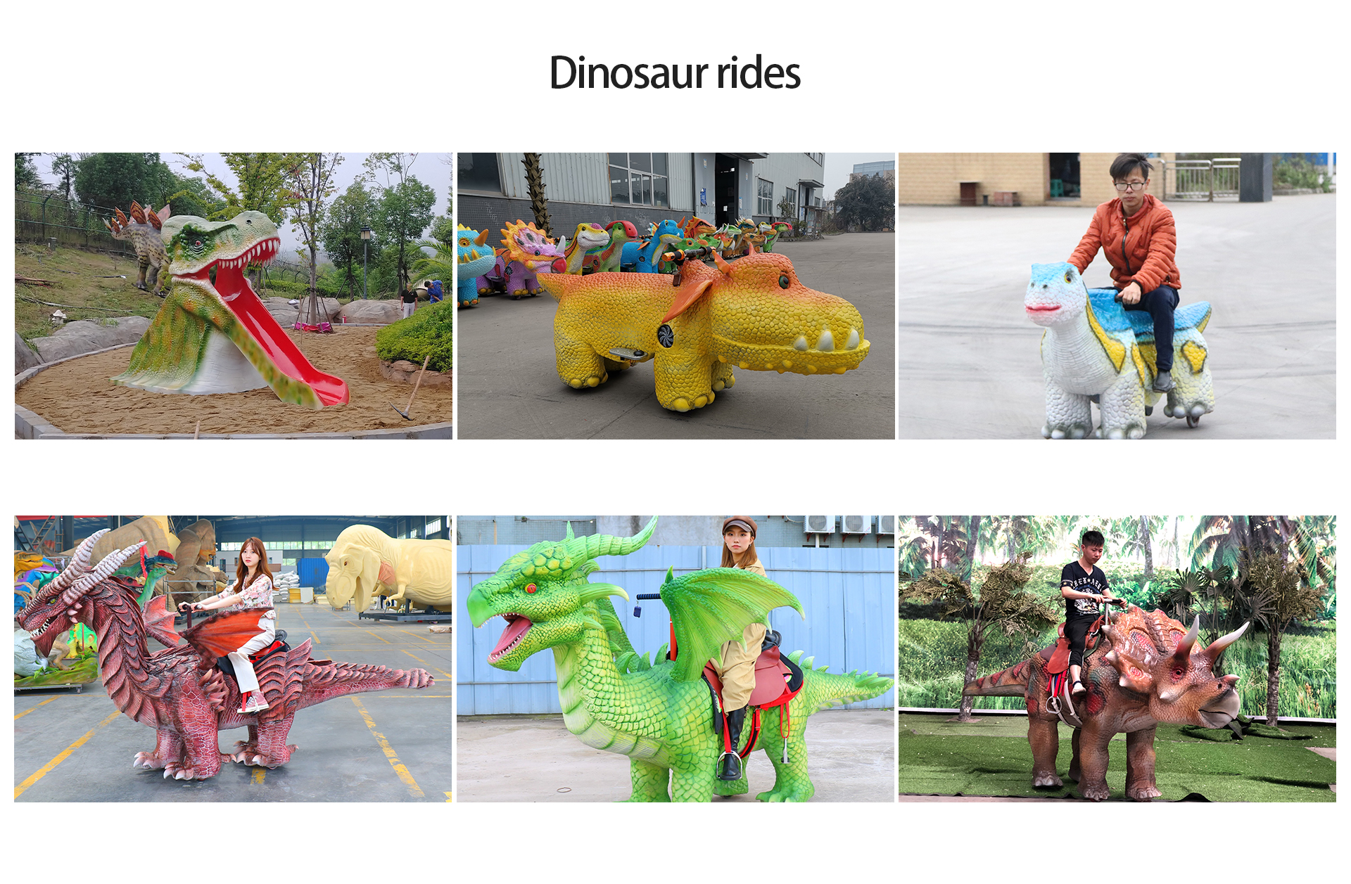 Dinosaur rides