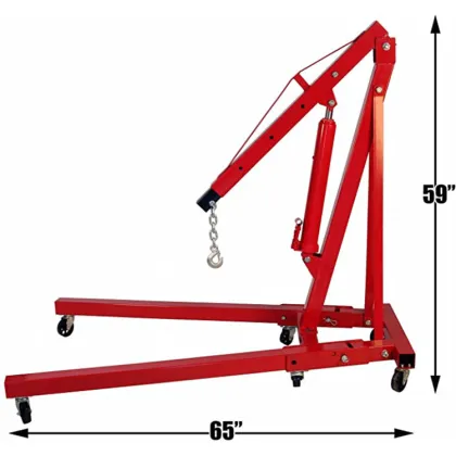 OEM ODM Workshop Crane: 2 Ton Foldable Hydraulic Engine Shop Crane Jack Mobile Crane