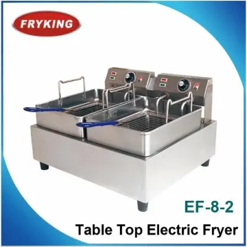 Stainless Steel double basket donut french fries electric fryer