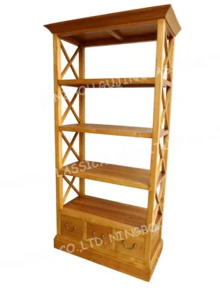 X Frame Aspen Wood BOOKCASE