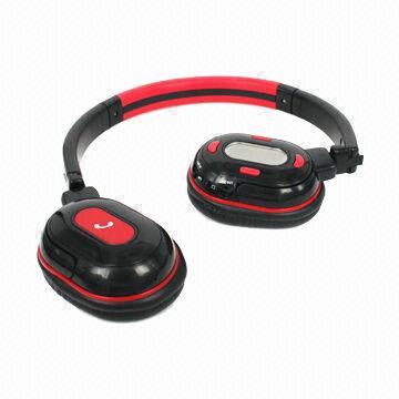 Sports Bluetooth Headset with microSD Card Reader/FM Radio/Volume Control, MP3 Player, OLED Screen