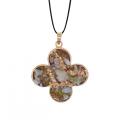 Natural Drusy Crystal Gemstone Women Pendant Necklace