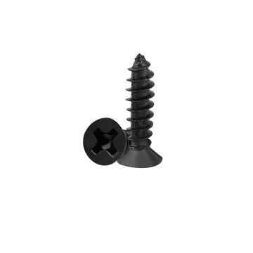 M1.2 M1.4 M1.7 Hitam Countersunk Kepala Sekrup Self-tapping