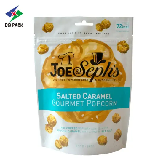 Flexible packaging doypack stand up zipper pouch food