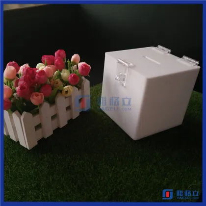 2016 Customized Acrylic Donation Charity Box / Plexiglass Found-raising Box