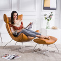 Chaise moderne de luxe de luxe Sofa unique avec ottoman