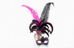 Unique Carnival Venetian Masks Hand Painted For Facial Decoration