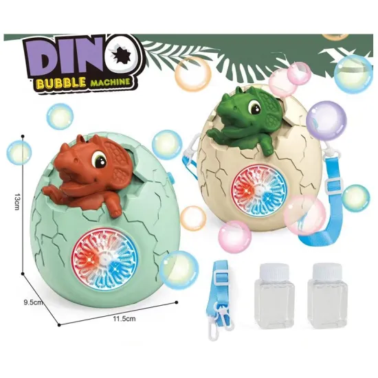 Wholesale Summer Outdoor Soap Water Toy Electric Bubble Blower with Light and Music for Kids