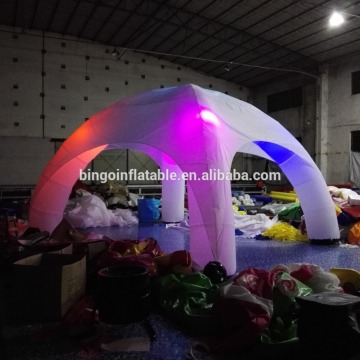 6M four legs white tent with REG lamp inside