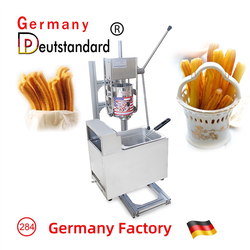 Máy đồ ăn nhẹ Churros Maker Machine với máy chiên gas 6l