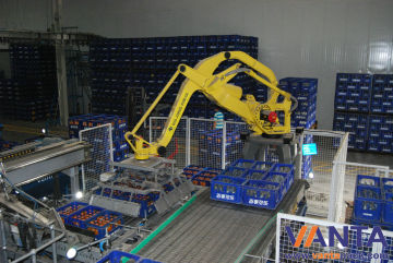 Automation Plc Robotic Bag Palletizer , Robotic Palletizing For Cases