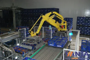 Automation Plc Robotic Bag Palletizer , Robotic Palletizing For Cases