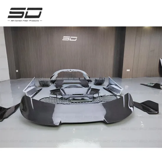 Carbon Fiber Body Kit for McLaren 720S - Upgrade to 765LT Bumper Side Skirt Rear Diffuser