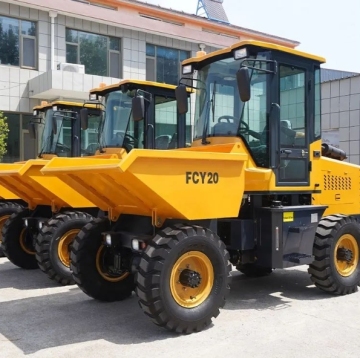 4X4 Diesel Articulated Dumper Mini Truck - Earth-Moving Machinery Site Dumper with Track Drive