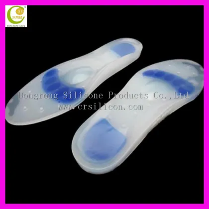 Gel Silicone Tpu Material Shock Absorbing Silicone Gel Insoles For Shoes