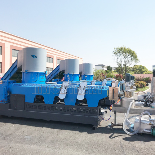 Máquina granuladora de filme HDPE LDPE de reciclagem